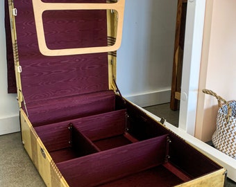 1950s Wardrobe Trunk w/ accessories