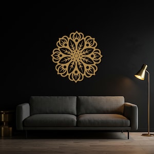 Mandala Metal Wall Art, Boho Wall Decor, Large Wall Decor, Geometric Wall Art, Yoga Decor, Housewarming Gifts, Meditation Space Decor