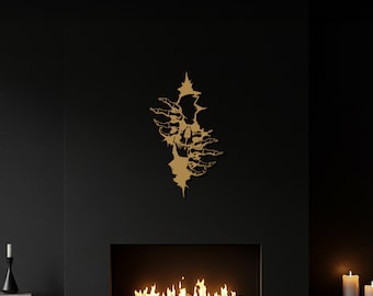 Schädel Metall Wandkunst, Skelett Hände Kunst, Gothic Wanddekor, Halloween Dekor, Mann Höhle Dekor, Horror Metall Kunst, Halloween Geschenk, Gothic Geschenk