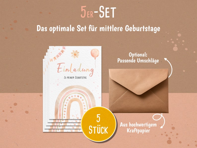 OSOFREE 12x Ladybg Einladungskarten Kindergeburtstag ädchen It