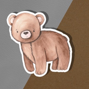 Bear Vinyl Sticker | Bullet Journal Stickers, Scrapbook Stickers, Planner Stickers, Gift, Stickers - Bear Stickers