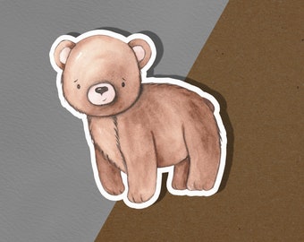 Bär Vinyl Sticker | Bullet Journal Sticker, Scrapbook Sticker, Planer Sticker, Geschenk, Aufkleber - Bärchen Aufkleber