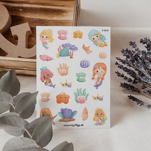 Autocollants sirène - Feuille d'autocollants | Bullet Journal Stickers, Scrapbook Stickers, Planner Stickers, Gift, Stickers