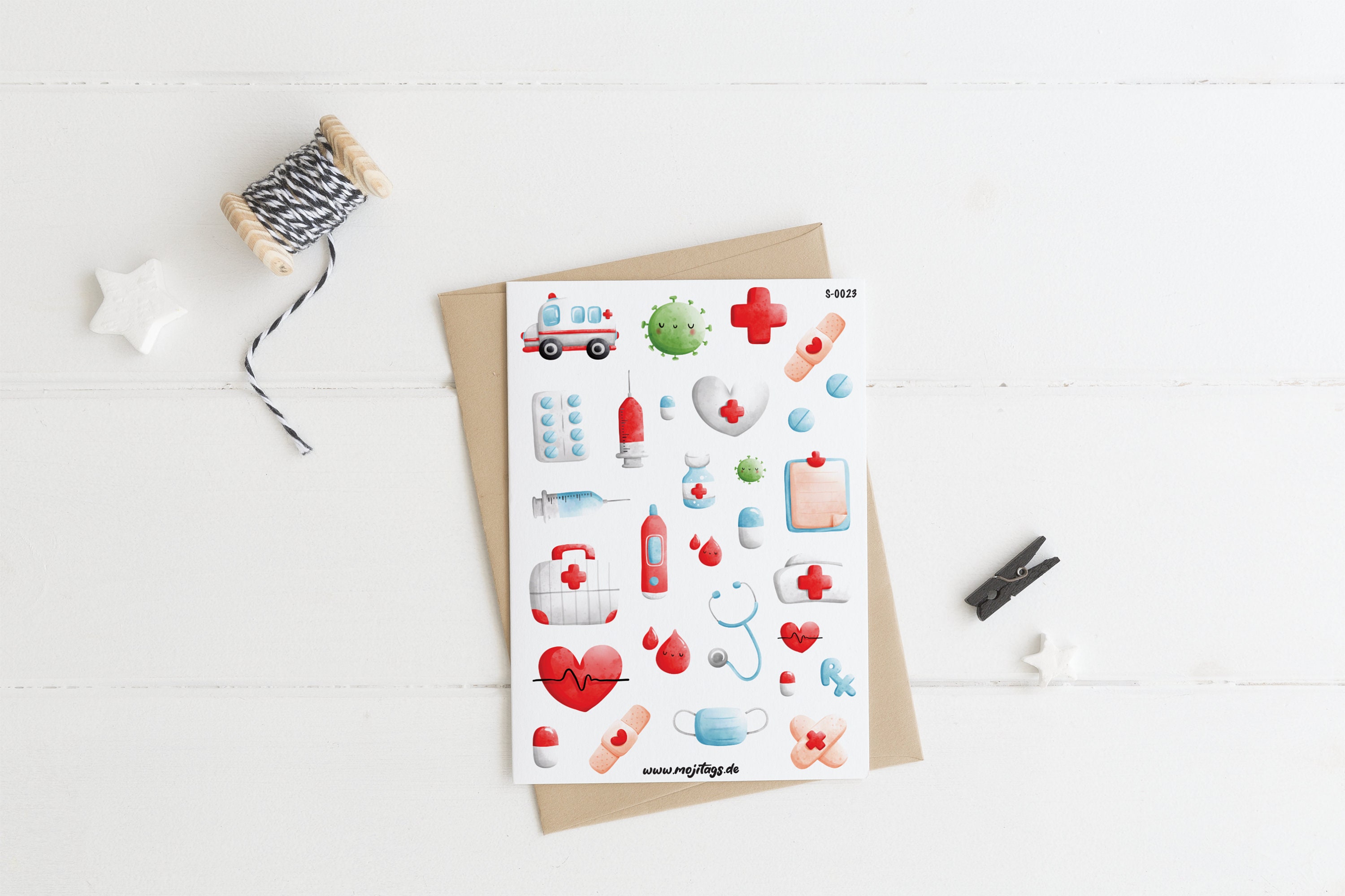 Health Band Sticker Health Sticker Set | Bullet Journal Stickers, Scrapbook Stickers ...
