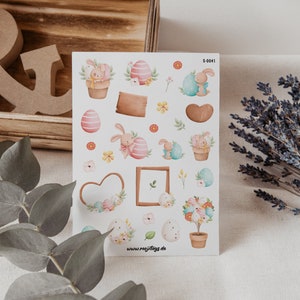 Osterhasen Sticker Sheet | Bullet Journal Sticker, Scrapbook Sticker, Planer Sticker, Geschenk, Ostern Aufkleber