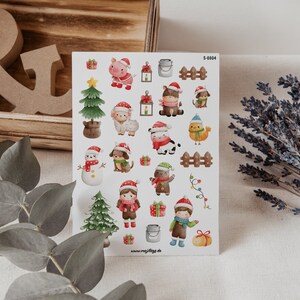 Weihnachts Sticker | Bullet Journal Sticker, Scrapbook Sticker, Planer Sticker, Geschenk, Aufkleber, Winter, Schnee, Basteln