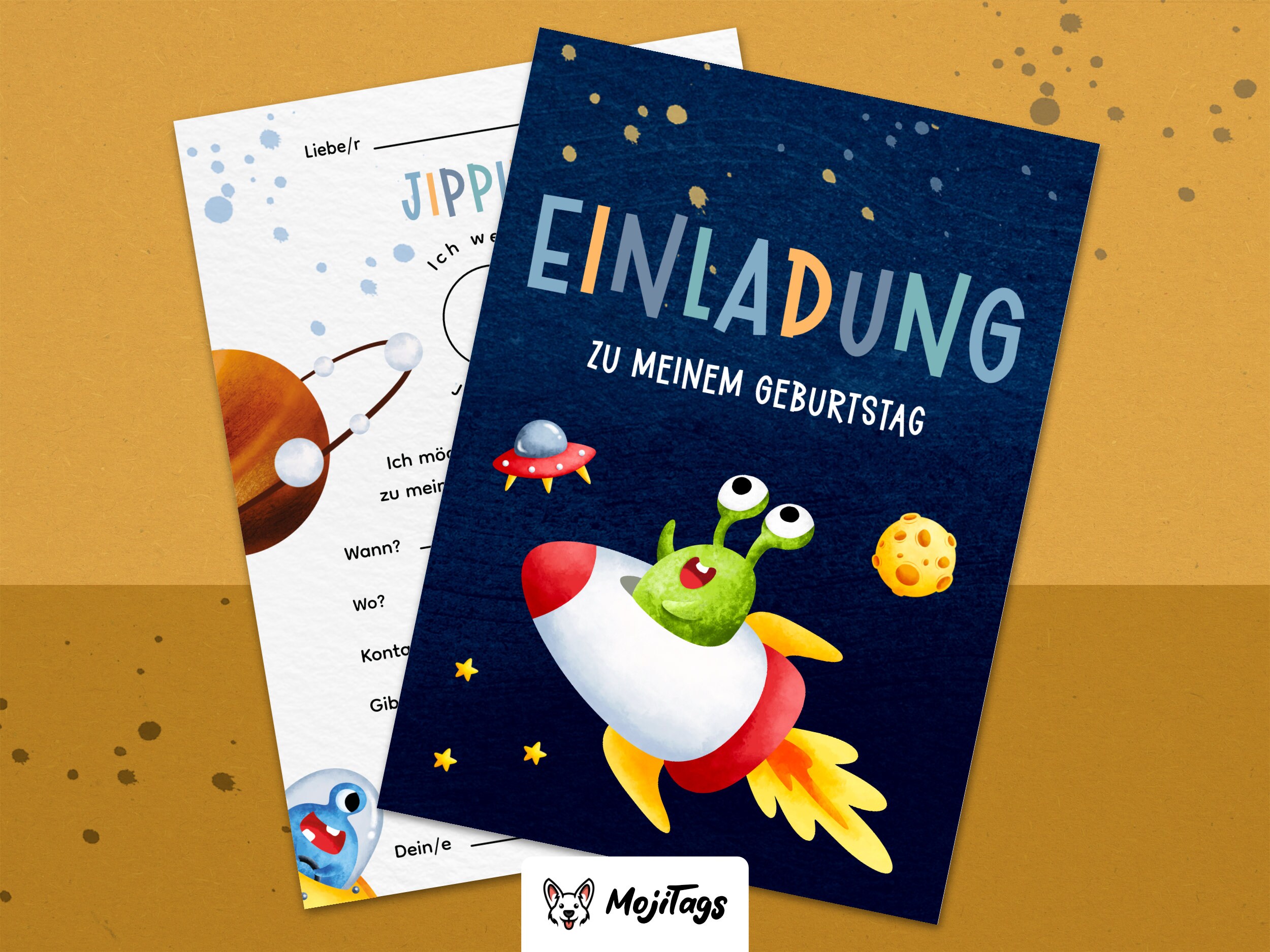 Weihnachtsparty-Einladungen Mit Alien-Design – 15 Karten Inkl. Umschlägen Für Kinder & Erwachsene