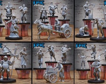 NPC Villagers #3 - Epic Miniatures | Medium