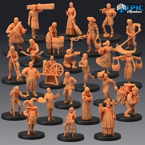 NPC Villagers - Epic Miniatures | Medium