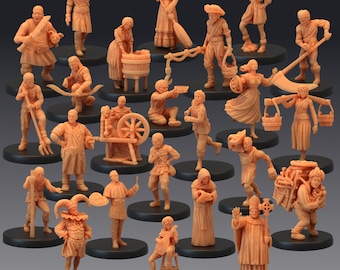 NPC Villagers - Epic Miniatures | Medium