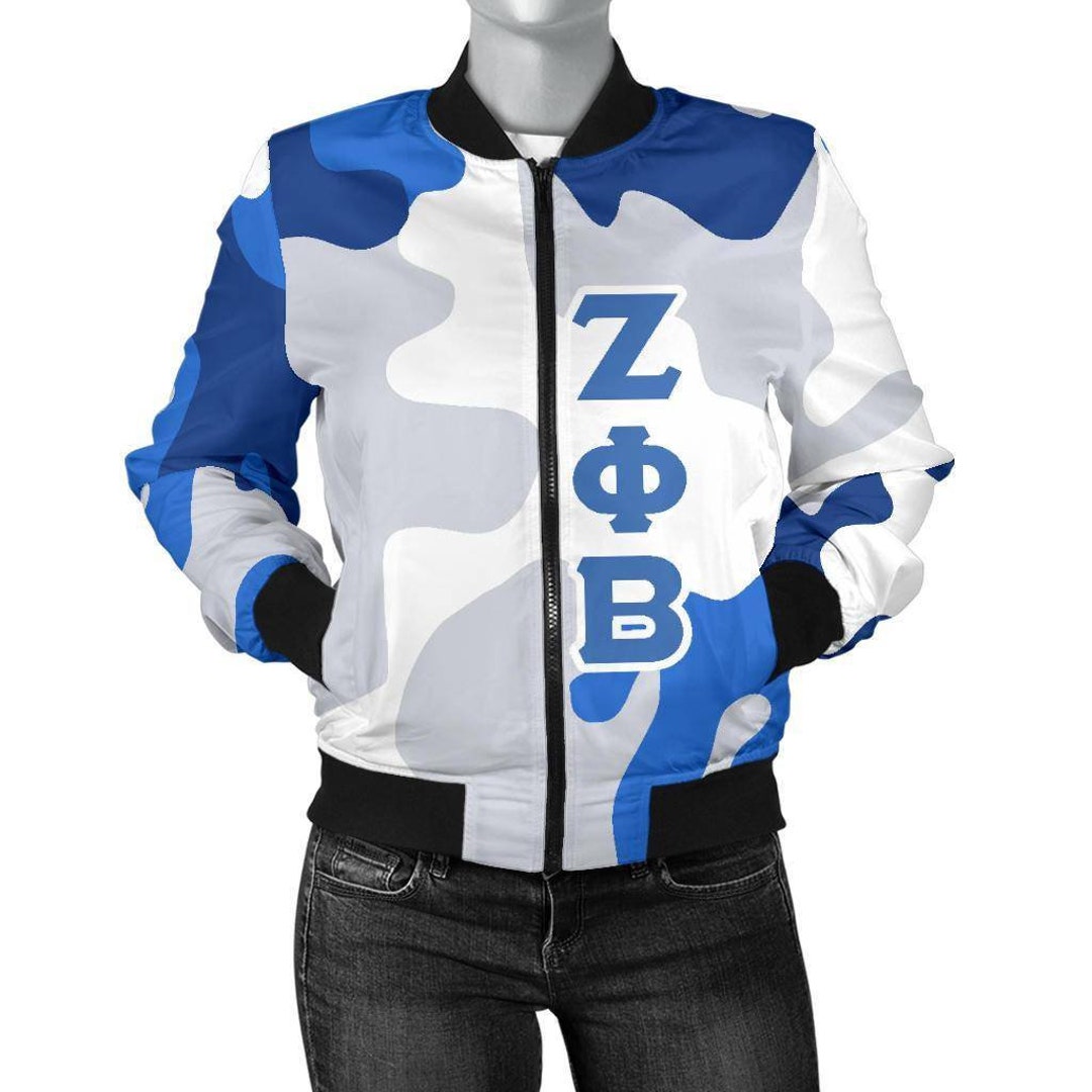 Zeta Phi Beta Camouflage Jacket Etsy