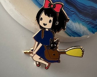 Kiki and Jiji Cat Enamel Pin – Kiki's Delivery Service Anime Merchandise