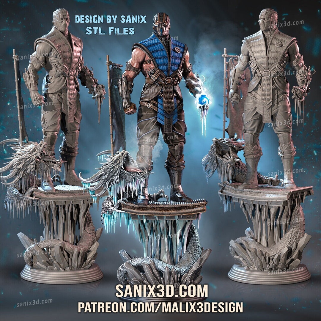 1/10 Scale Sub-zero Mortal Kombat Fan Art Model Kit | Unpainted Model ...