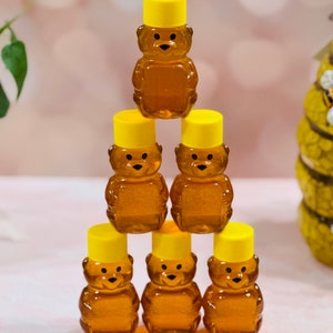 Party favor, wedding favor, bridal shower, baby shower honey bear, wild flower honey