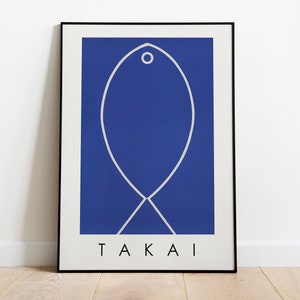 Abstracte Vintage Japandi Art - Digitale Download Poster, Wall Art Print - TAKAI