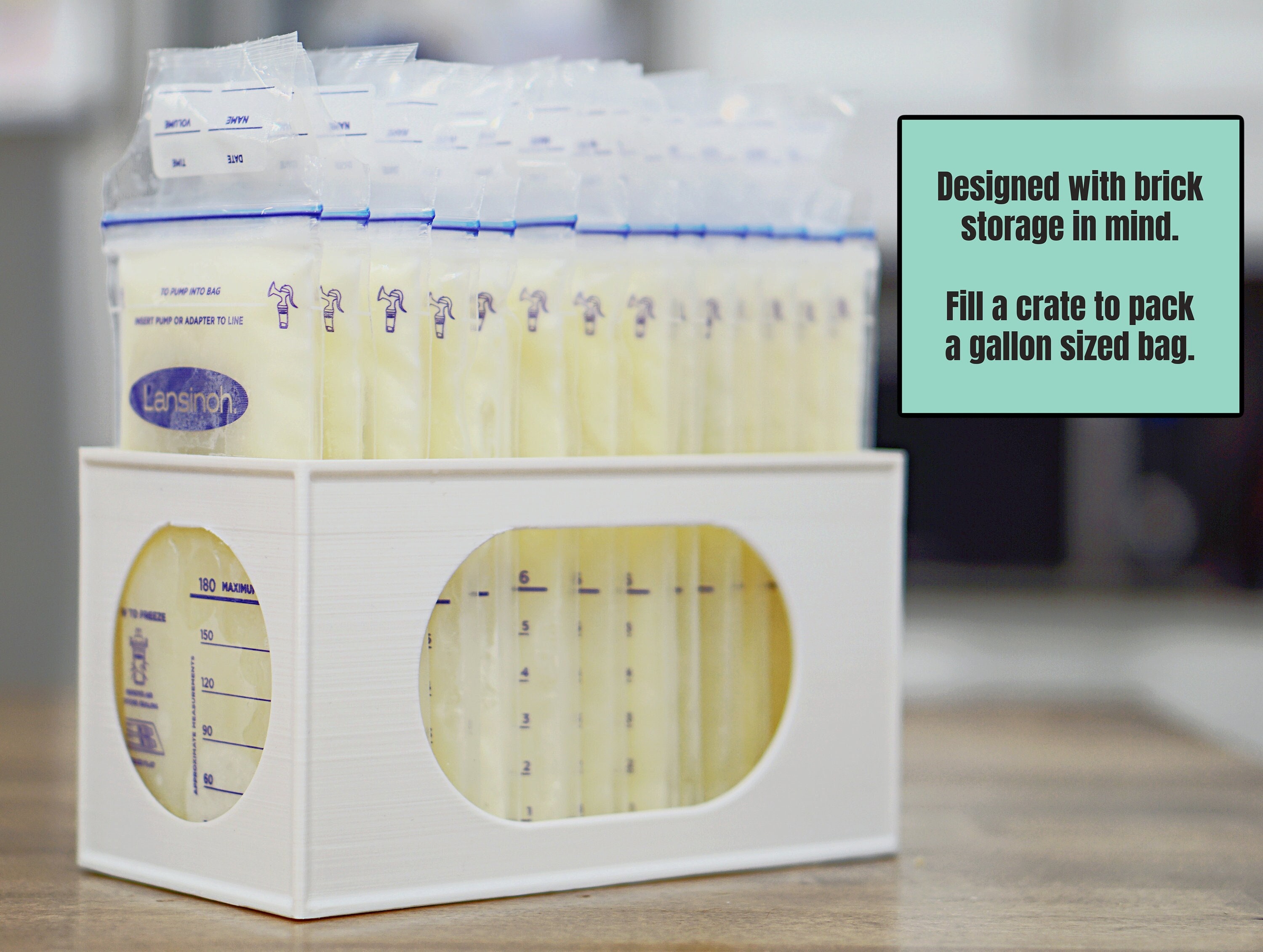 milkページ Breastmilk Brick Storage Crate - Etsy