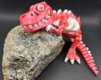 3D T-Rex Skeleton: Articulated Desk Fidget Figure