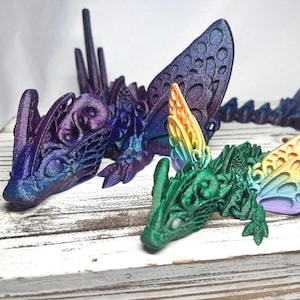 3D Butterfly Dragon Fidget Figure: Articulated Desk Dragon