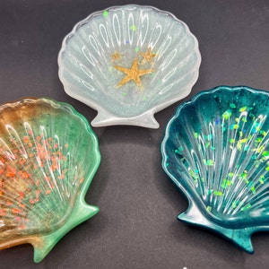 Scallop Seashell Trinket or Soap Dish | Beach Decor
