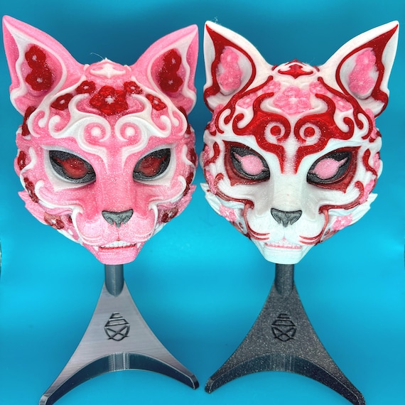 3D Kitsune Wall Mask | 3D Art Decor | Mystical