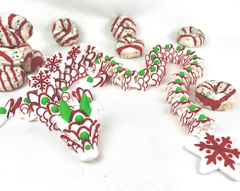 3D Gingerbread or Christmas Tree Cake Dragons | Desk & Fidget Figures | Holiday Decor