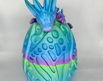 3D Printed Easter Dragon Egg: Articulated Fidget Desk Figure