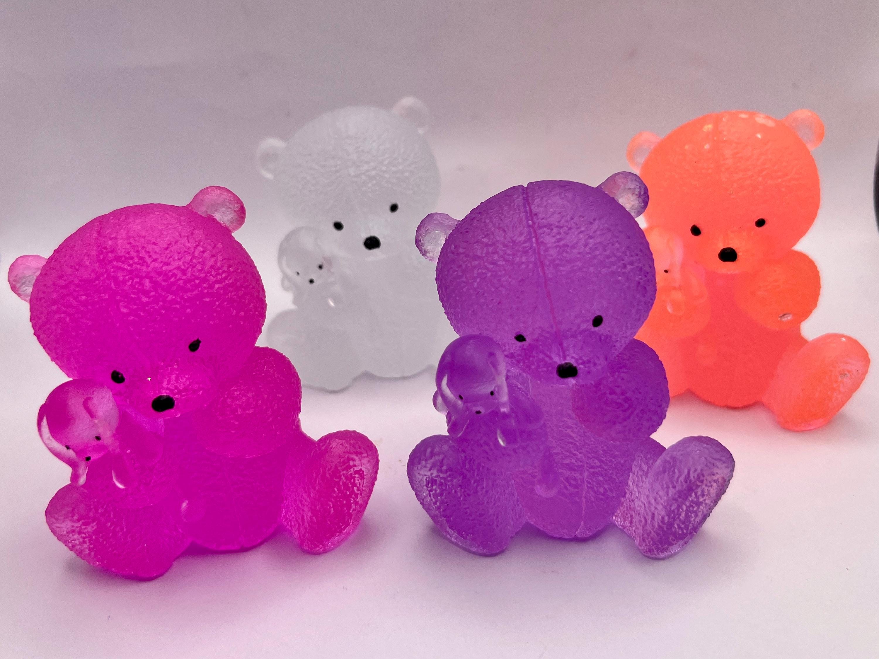Glow in Dark Teddy Bear With Stuffed Animal Resin Figurine