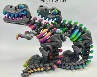 3D Articulated T-Rex Skeleton: Fidget Desk Toy