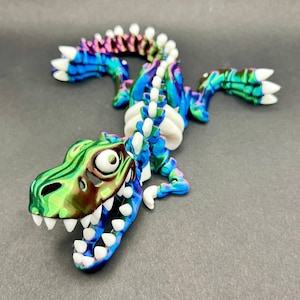 READY TO SHIP 3D Flexi Articulated T-Rex Skeleton Desk Fidget Toy | Authorized Flexi Factory Seller | Fidget Toys | Desk Toys
