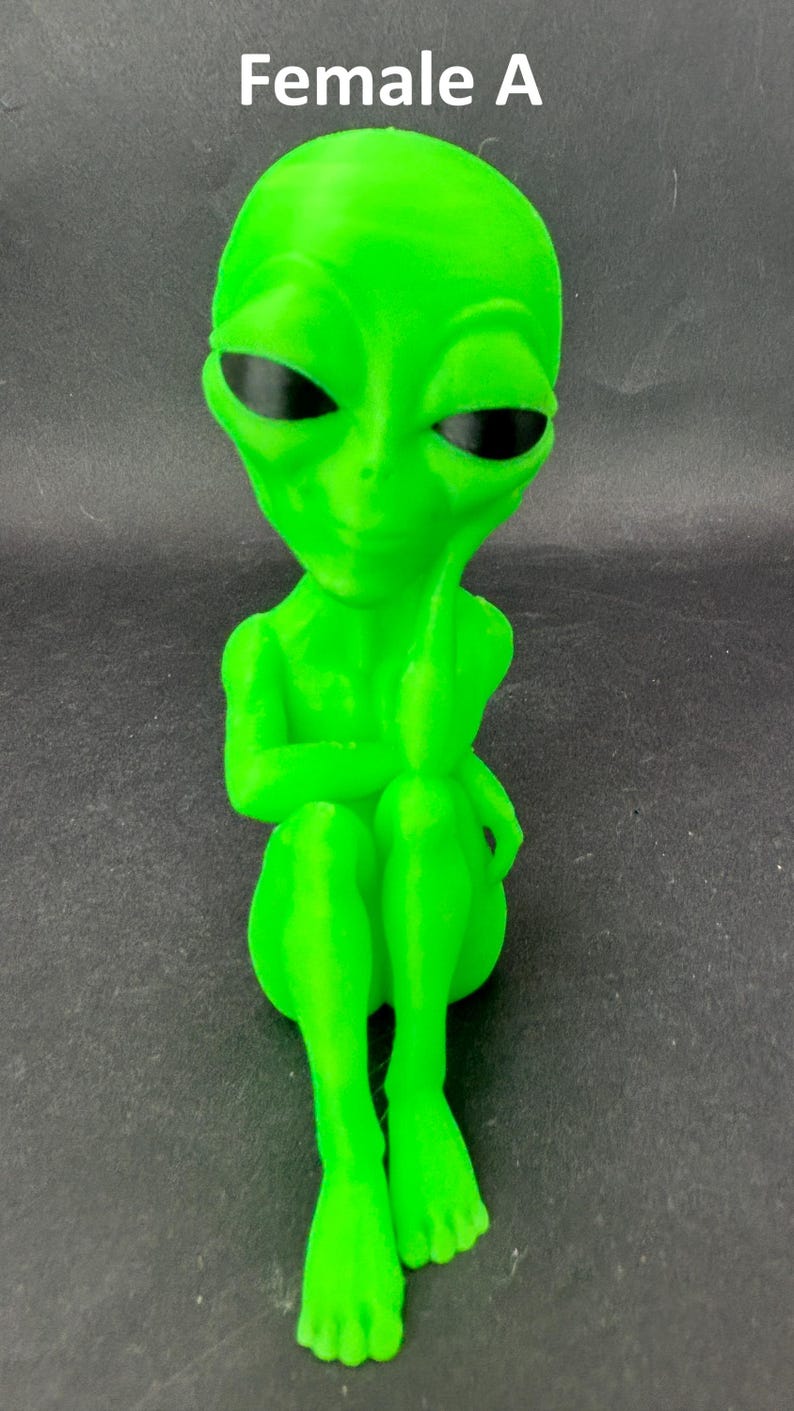 3D Posing Alien Visitors – Sci-fi Aliens - Etsy