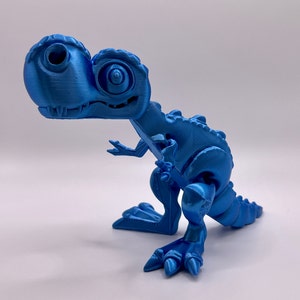 3D Flexi T-Rex Dinosaur: Articulated Desk Decor