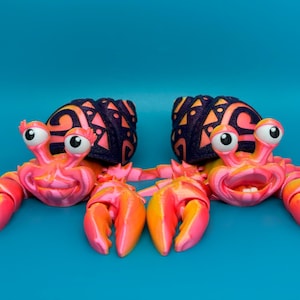 3D Hermit Crab | Desk & Fidget Articulated Figures | Sea Life