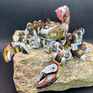 3D Articulated Cyber/Steampunk Scorpion | Desk & Fidget Figures | Steampunk
