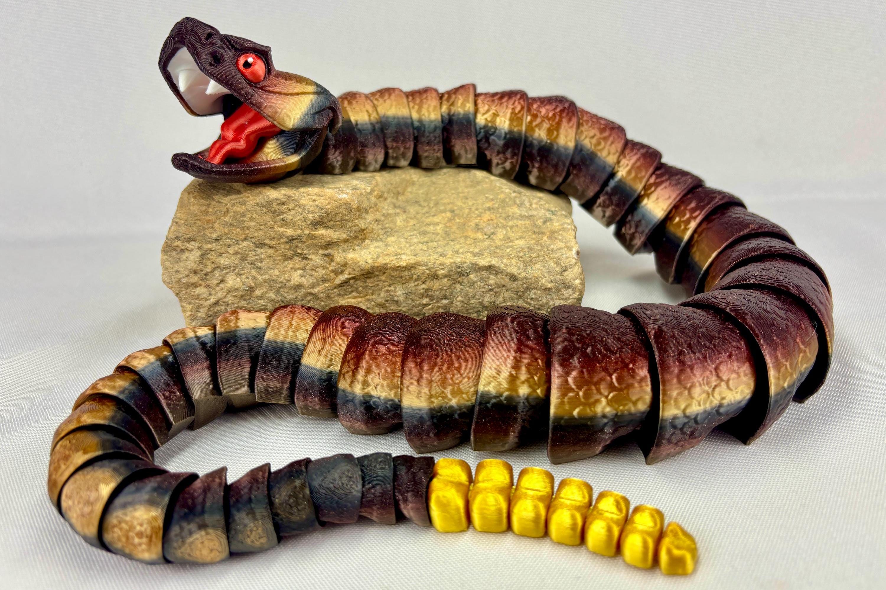 Model Magic Rattlesnake Rattlesnake Articulated 3D Print | Desk & Fidget Figures | Reptile ...