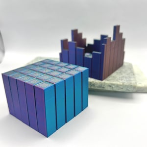 Pixel Fidget Cube and Container | 3D Printing | Desk & Fidget Toys