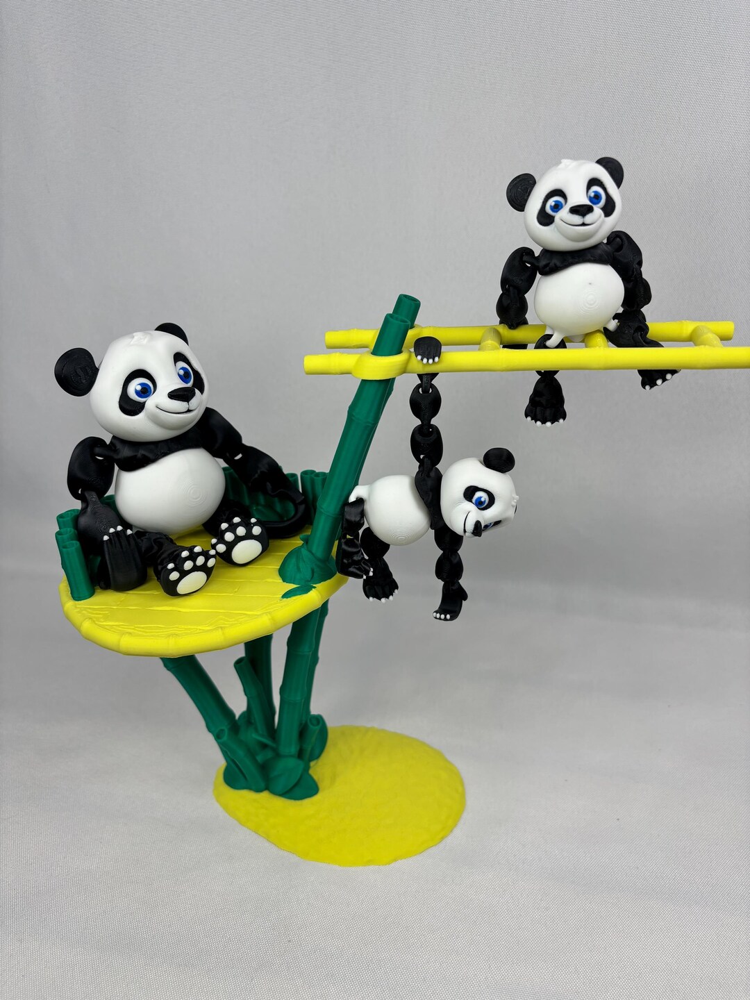 3D Printed Articulated Panda Family | Flexi-factory Fidget Toys ...