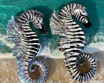 Zebra Seahorses - Etsy