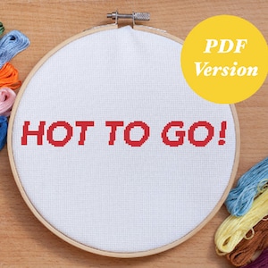 Chappell Roan Hot to Go! cross stitch pattern