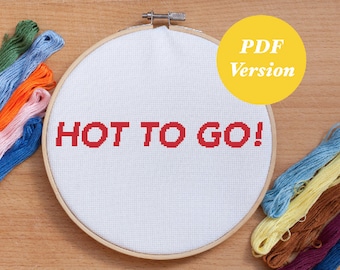 Chappell Roan Hot to Go! cross stitch pattern