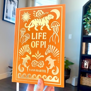 Life of Pi Yann Martel – Custom Book Binding Handmade Book | Special Edition Rebound Book | Unique Gifts for Book Lovers Book Lover Gifts
