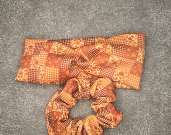 Diadema acolchada con motivos agrícolas, accesorio de tela único (95 % poliéster)