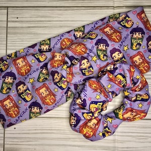 Kpop Demon Hunters gedraaide hoofdband, haaraccessoire met print, scrunchie, comboset