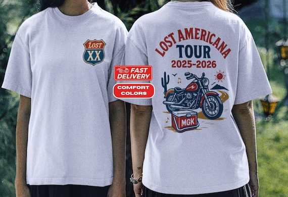 Lost Americana Tour T-shirt, MGK Graphic Tee, Machine Gun Kelly