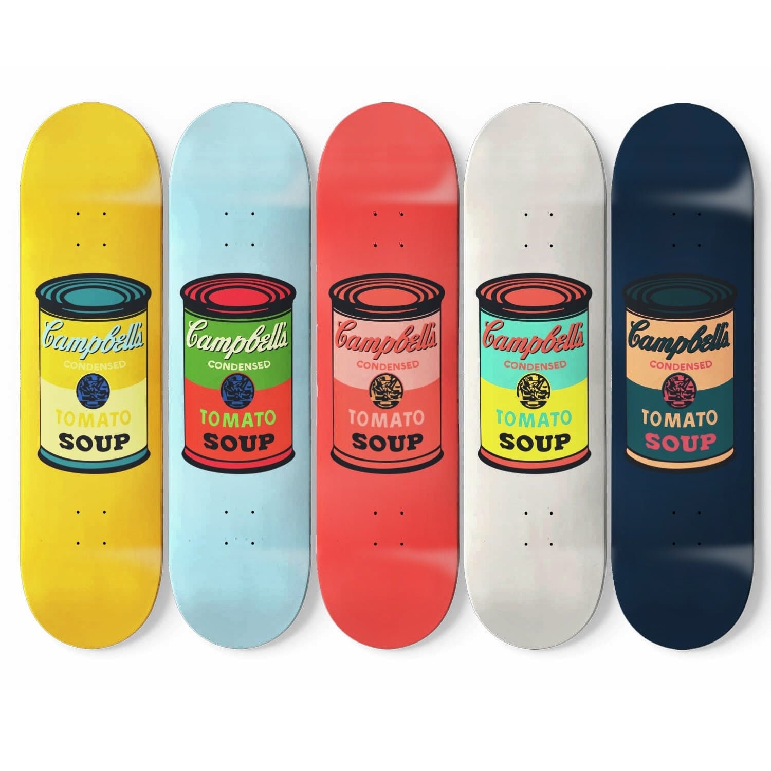 solidariteit meest Afrekenen Andy Warhol 5 Skateboards Campbells Soup Skateboard Art Soup - Etsy