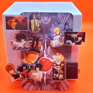 Set mit 5 oder 10 Death Anime Haarspangen, Kawaii-Stil, Anime inspiriert, handgefertigte Accessoires, perfektes Geschenk