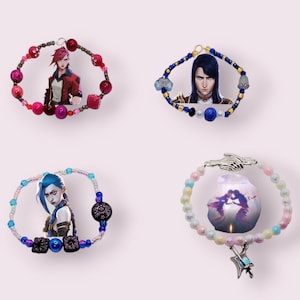 Arcane Inspired Bracelets, Handmade, Unique Fan Jewelry, Gift Idea, Fantasy Bracelet