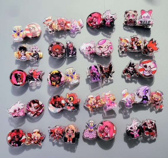 Spilla Per Zaino Spilla Metallica - Distintivo Anime Per Zaini E Abbigliamento Helluva Boss