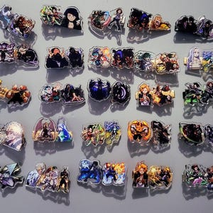 Set of 5 or 10 Hero Anime Hair Clips, Kawaii, Anime Inspired Accessories, Handmade, Gift Idea