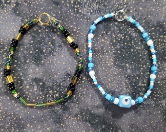 Handmade Sorcerers Friendship Bracelets, Anime Inspired, Matching Set, Strongest Curse Fighters Bracelets, Friend Gift