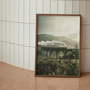 Wizard School Express Wall Art, Wizard Train Canvas Print, Movie Poster Print, Magic School Express Home Decor, Pomysł na prezent, Zapakowany